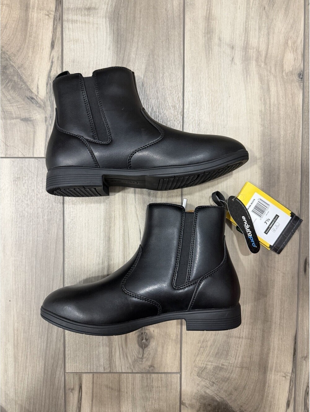 Herman Survivors Women's Size 7.5 Nora Fashion Black Steel Toe Boots Side Zip